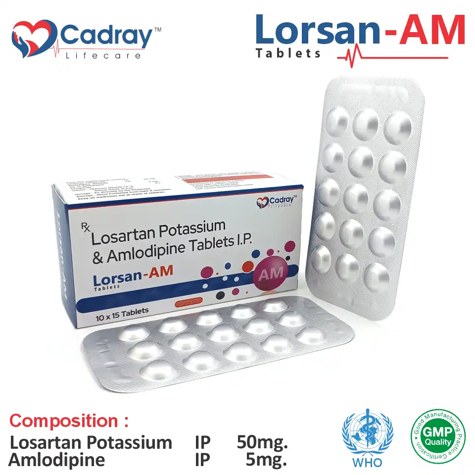 Losartan 50mg + Amlodipine 5mg | Best price for PCD Pharma Franchise | Hypertension management